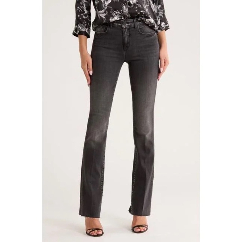 LAgence Ruth High Rise Straight Jeans Black Size 26